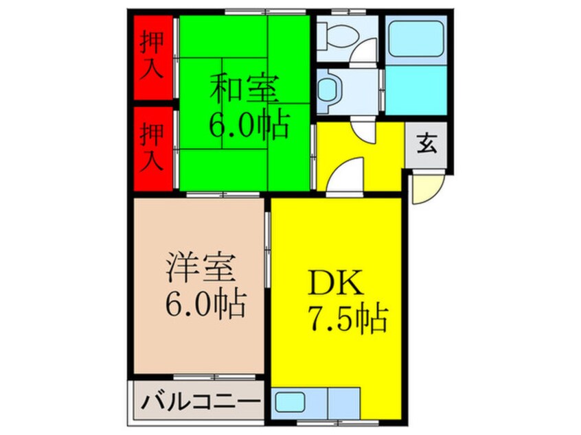 間取図 上穂ロイヤルハイツ