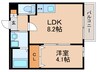 H-Maison平野Ⅲ 1LDKの間取り