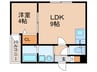 H-Maison平野Ⅲ 1LDKの間取り