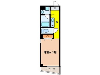 間取図 プライムタワ－阿倍野４０