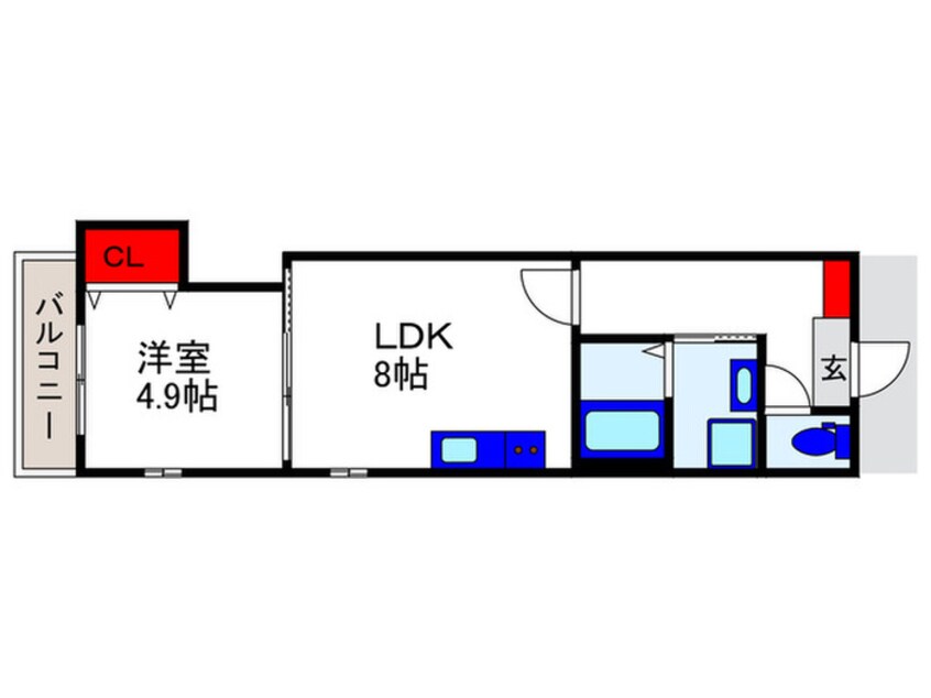 間取図 La vie belle 宝山町