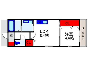 間取図 La vie belle 宝山町