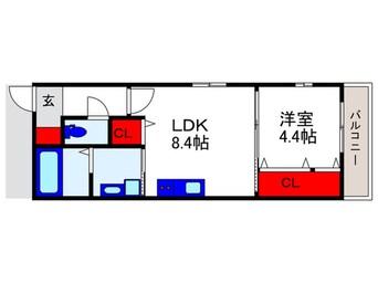 間取図 La vie belle 宝山町