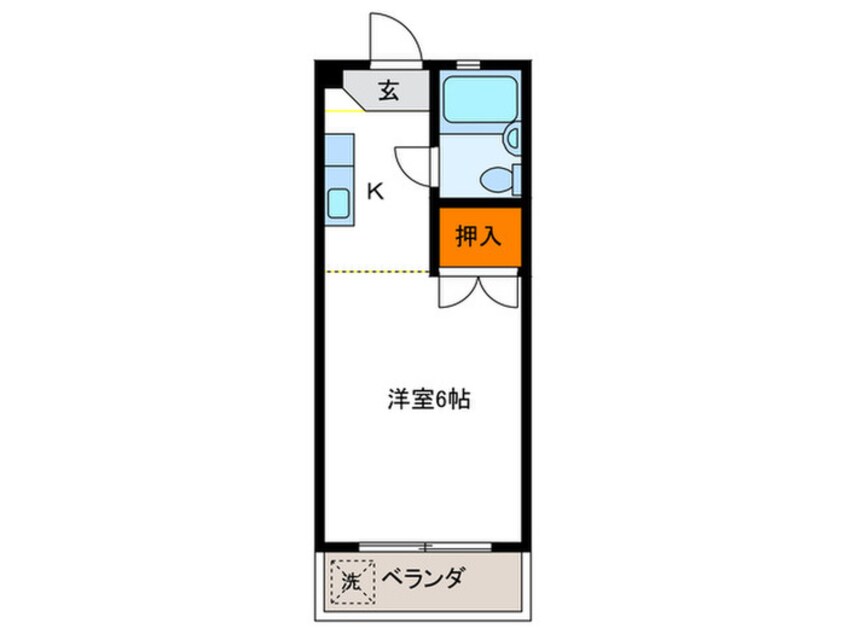 間取図 ロイヤルコーポタカノ