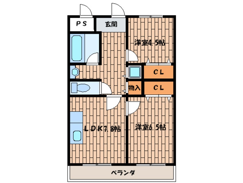 間取図 エステマ－ル弥刀