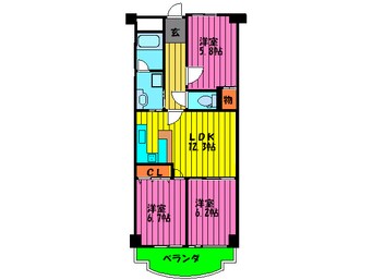 間取図 ロイヤルコート生江