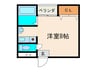 フェリセ富田 1Rの間取り