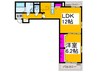 ラルゴ・シルエラ 1LDKの間取り