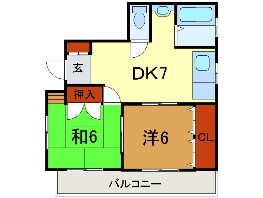 間取図 アパ－トメントＫ