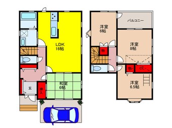 間取図 箕面市小野原東５丁目一戸建