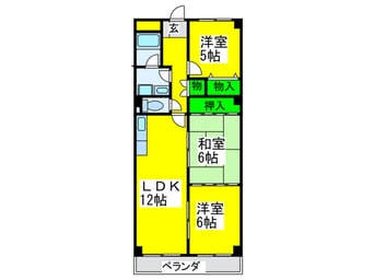 間取図 パストラル羽衣