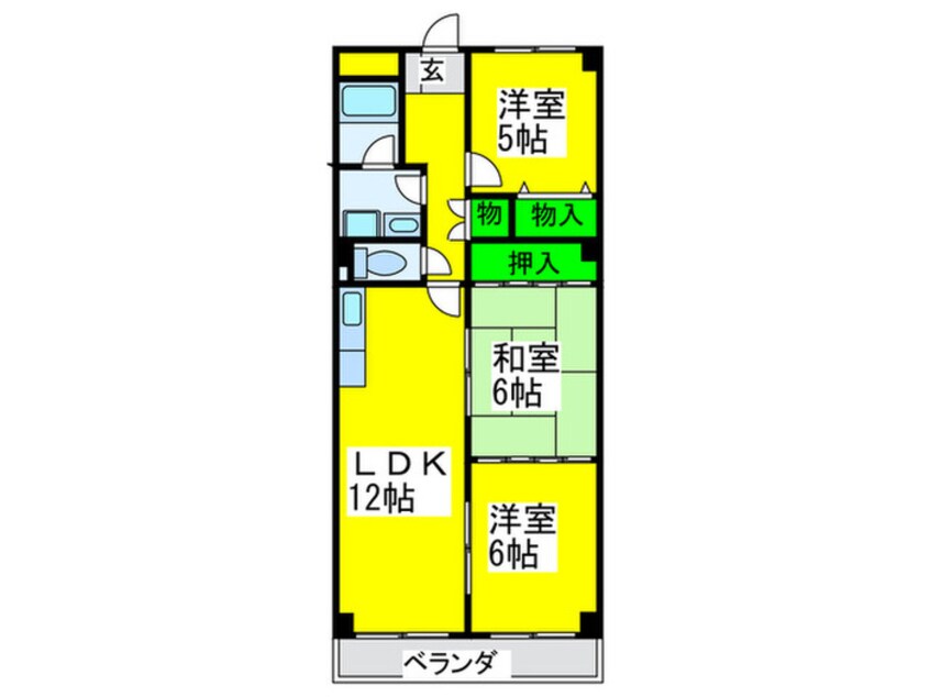 間取図 パストラル羽衣