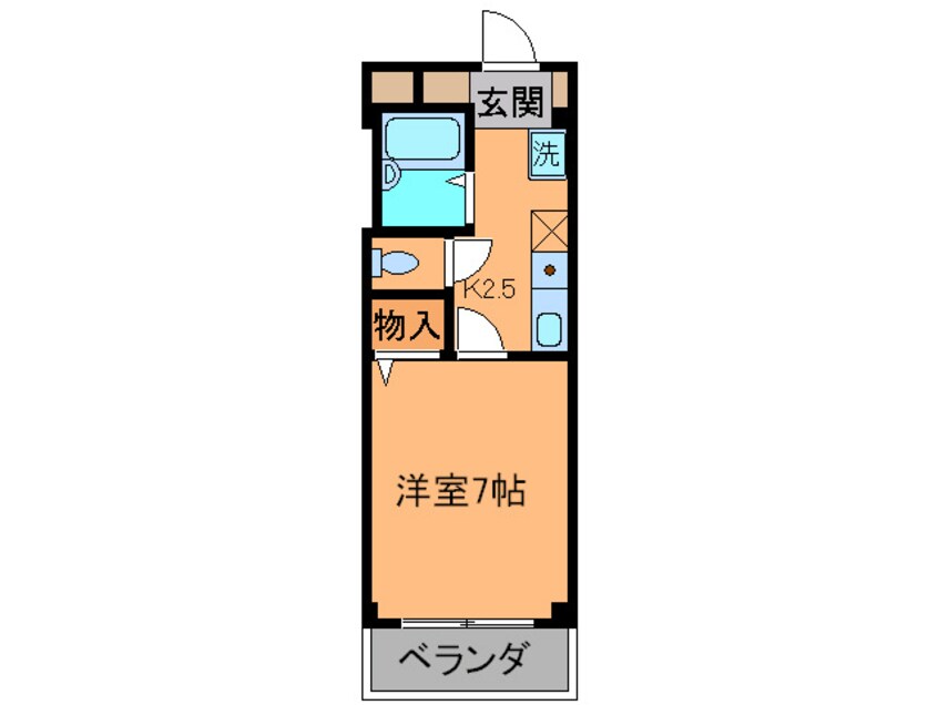 間取図 リバティハイム櫻井Ⅱ