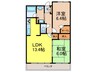 リバ－ガ－デン千里中央(813) 2LDKの間取り