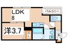 H-Maison加美正覚寺Ⅹ 1LDKの間取り