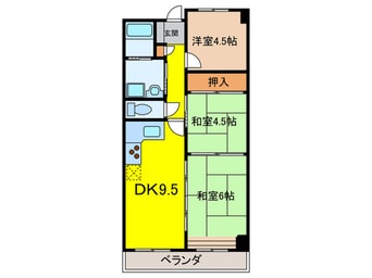 間取図 グリ－ンテラス住吉