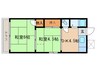 マンション レークサイド 2DKの間取り
