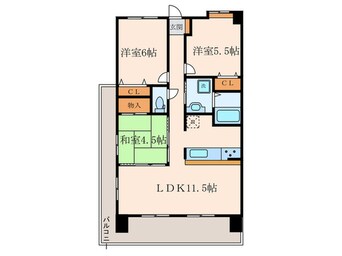 間取図 グランドハイツ旭