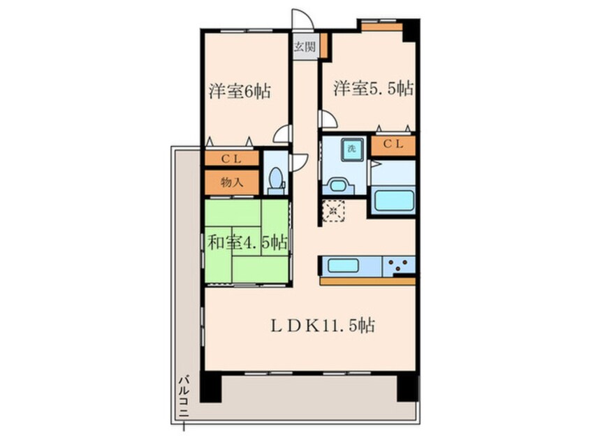 間取図 グランドハイツ旭