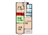 ボナ－ル中西 3LDKの間取り