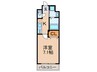 アヴァンス淡路 1Kの間取り
