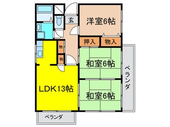 間取図 第５清涼マンション