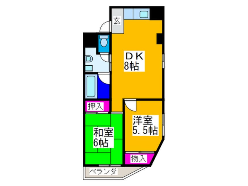間取図 シャトー旭ヶ丘