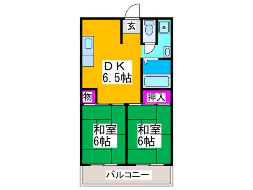 間取図 シャトー旭ヶ丘