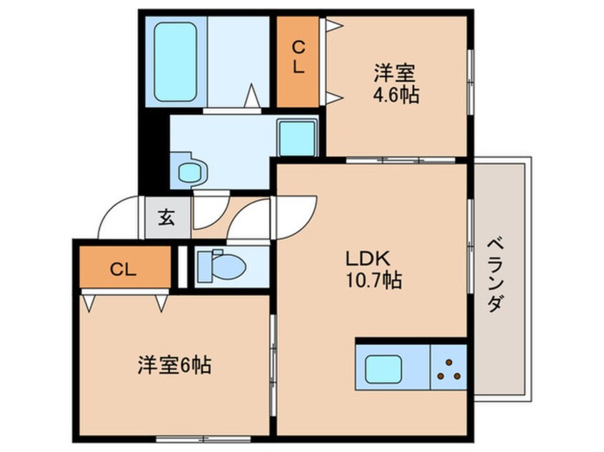 間取図 エムライズ大蔵中町