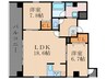 Ville Heian四条烏丸 2LDKの間取り