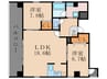 Ville Heian四条烏丸 2LDKの間取り