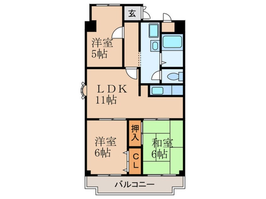 間取図 リバブル金陵