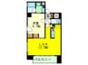 ベルフェリーク天満橋 1LDKの間取り
