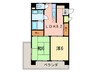 プラムハイツモトヤマ 2LDKの間取り