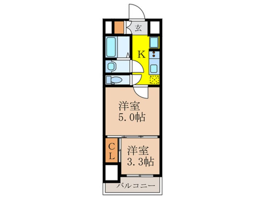 間取図 プランドール新大阪