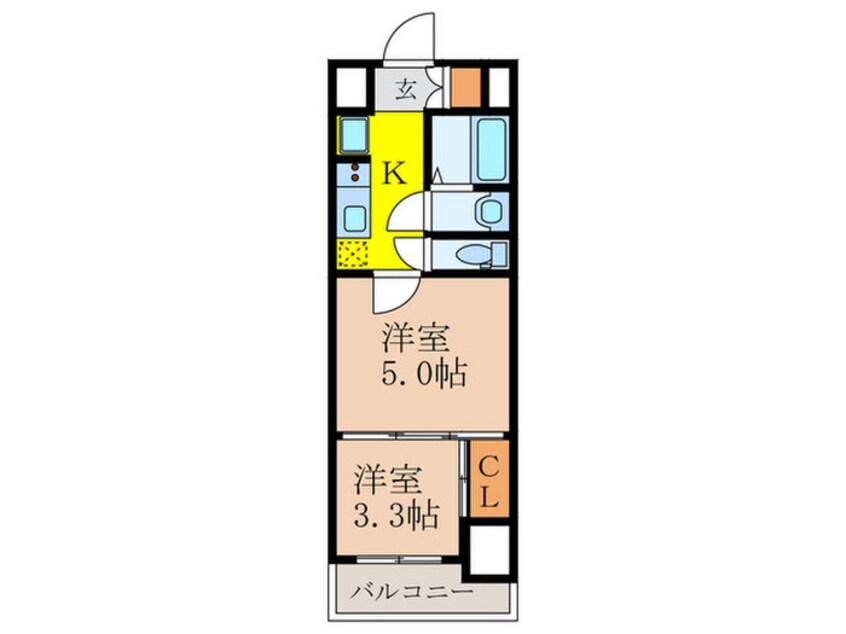 間取図 プランドール新大阪