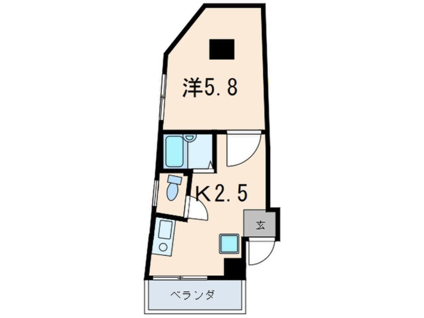 間取図 カーサ・デ・ロッコウ