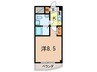 セレニテ甲子園 1Kの間取り