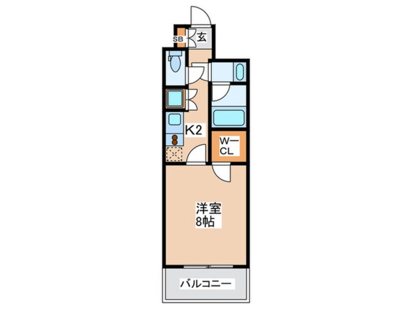 間取図 アンビエンテ四ツ橋