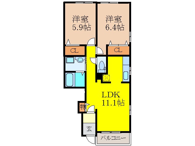 間取り図 クローバーハウス