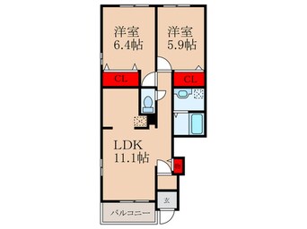 間取図 クローバーハウス