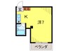 バイオレットコ－ポ 1Rの間取り