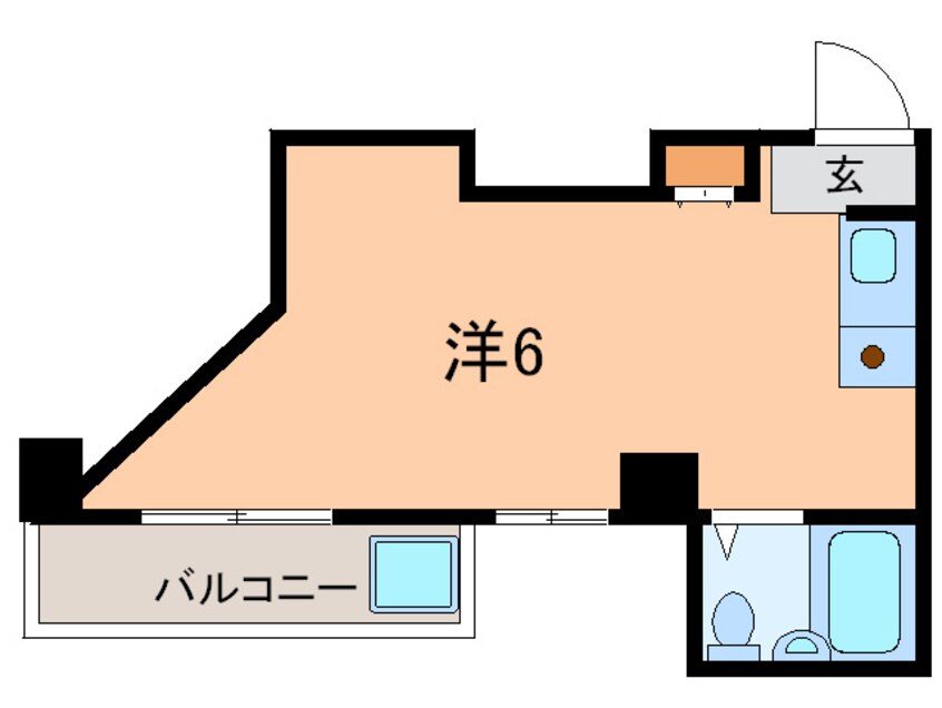 間取図 バイオレットコ－ポ