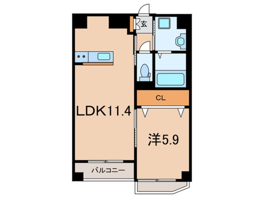 間取図 ブルーヒルズ青谷