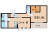 エルフォルク新神戸 1LDKの間取り