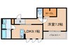 エルフォルク新神戸 1LDKの間取り