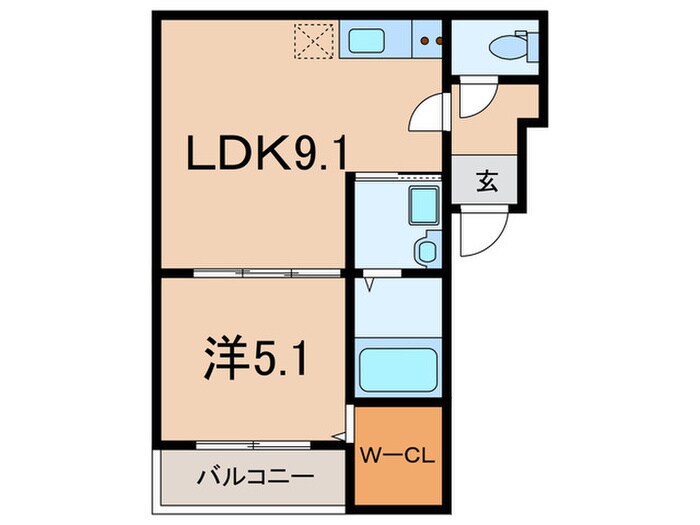 間取り図 フジパレス西宮春風公園ⅴ番館