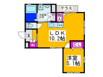 間取図 アートコーポ東太子