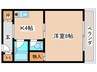 ボイスデムドン 1Kの間取り