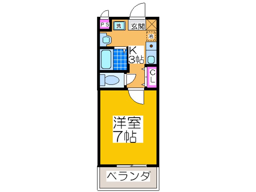 間取図 メゾンハピネスアビコ